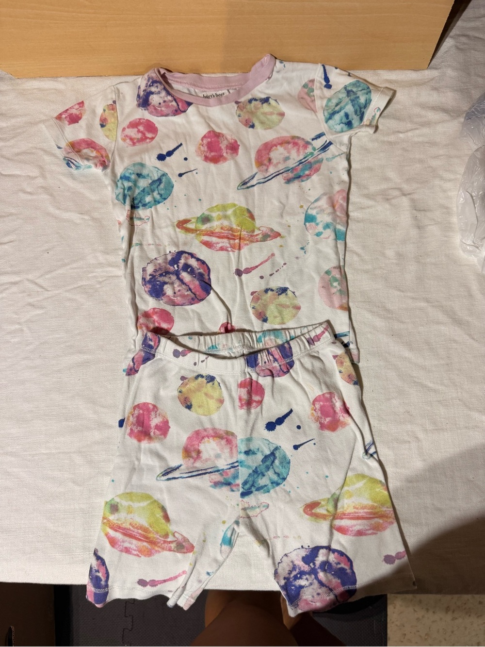 Kids burts bees space/ Planet Print Pajama Set
